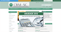 Desktop Screenshot of cremesc.org.br