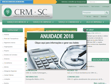 Tablet Screenshot of cremesc.org.br
